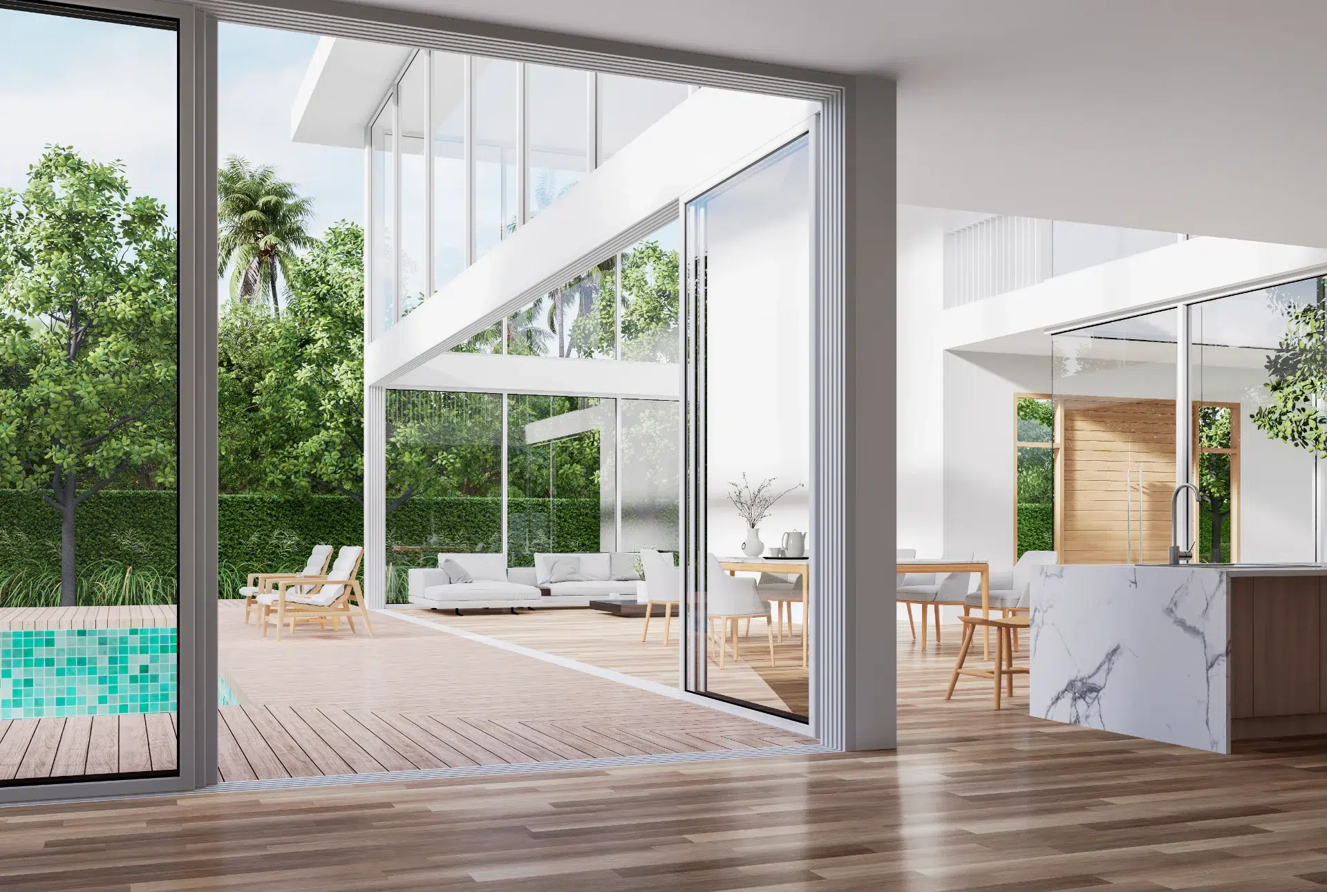 VLX 138 Panoramic Sliding Door in Coral Gables, FL | TruePane Windows & Doors - detail 1