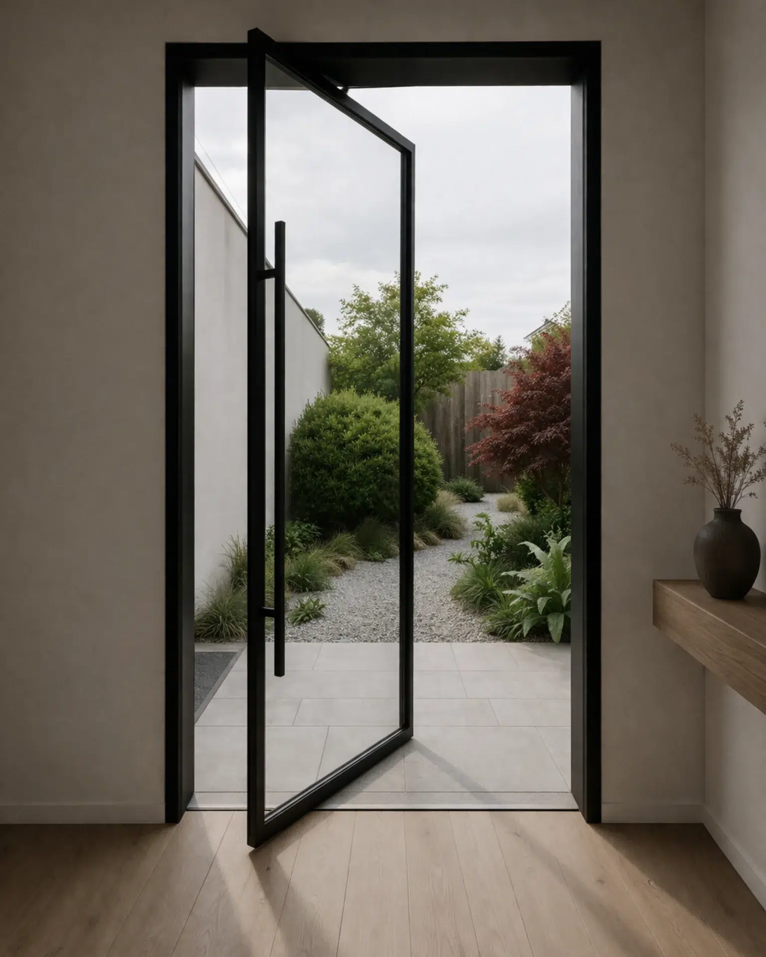 VLX 100 Pivot Door in Coral Gables, FL | TruePane Windows & Doors - detail 1