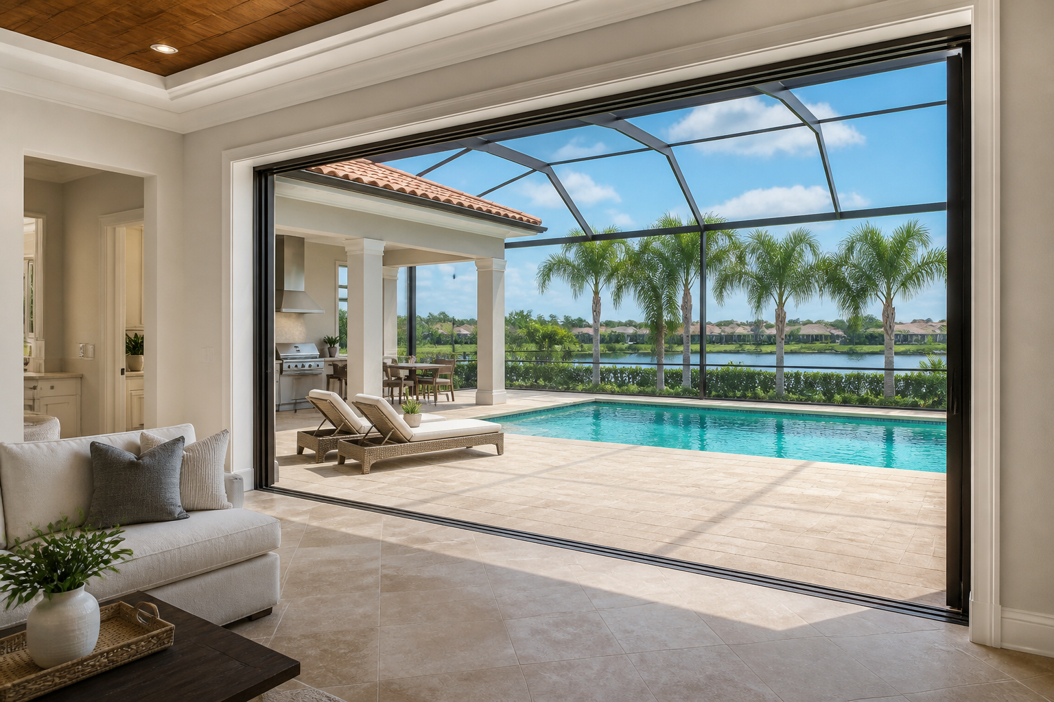 3-Panel Sliding (3-Lite Roller) Windows in Coral Gables, FL | TruePane Windows & Doors - detail 1
